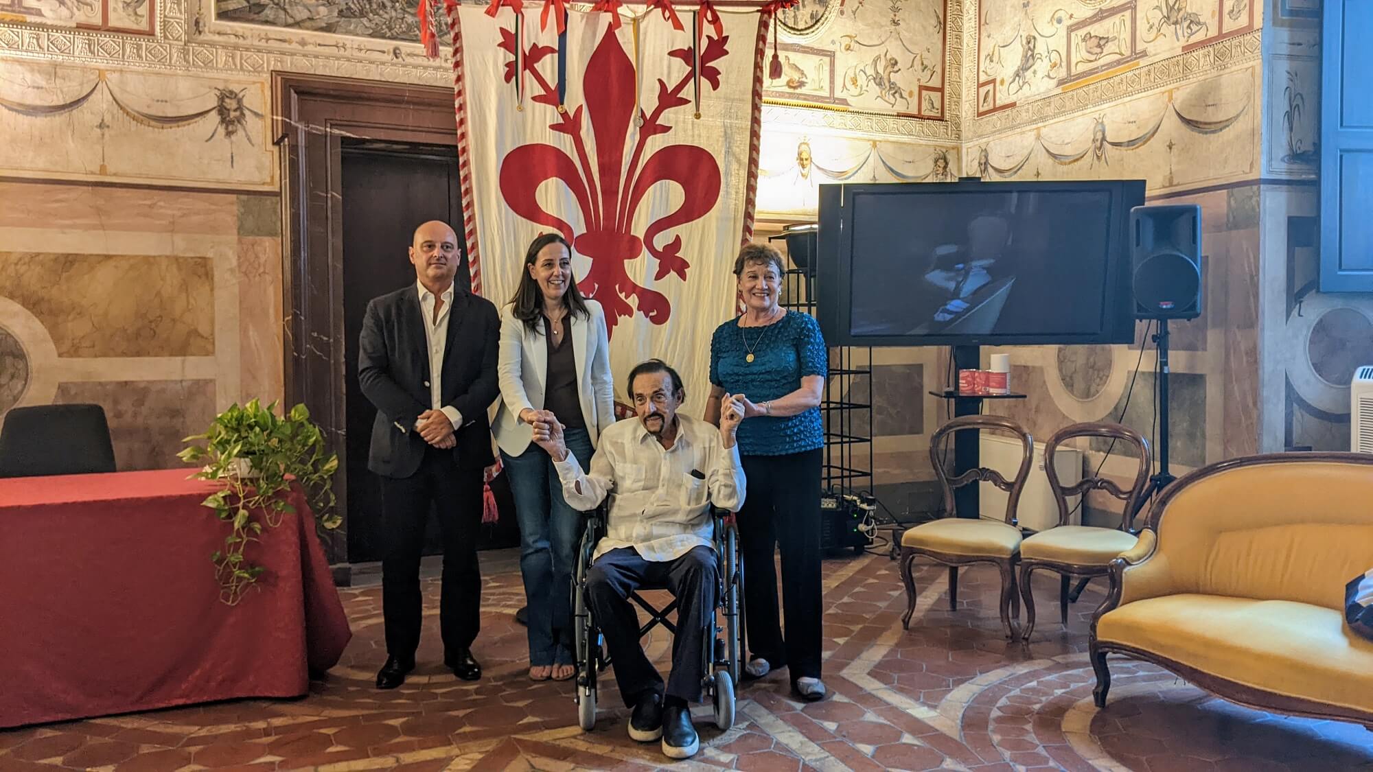Philip Zimbardo and Christina Maslach visit Florence